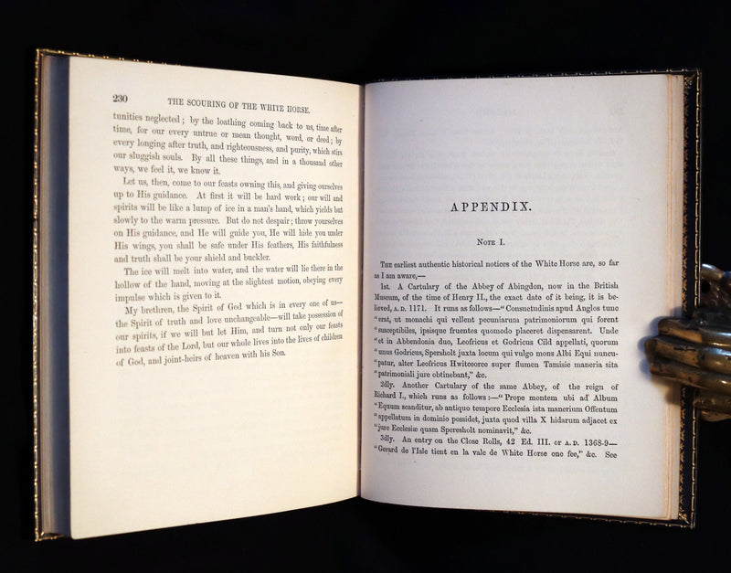 1859 1stED bound by Root & Son - The Scouring of the (Uffington) White Horse Illustrated by Richard Doyle.