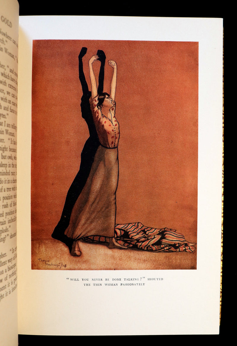 1926 Rare Book bound by Bayntun - The Crock of Gold by James Stephen & illustrated by Thomas Mackenzie.