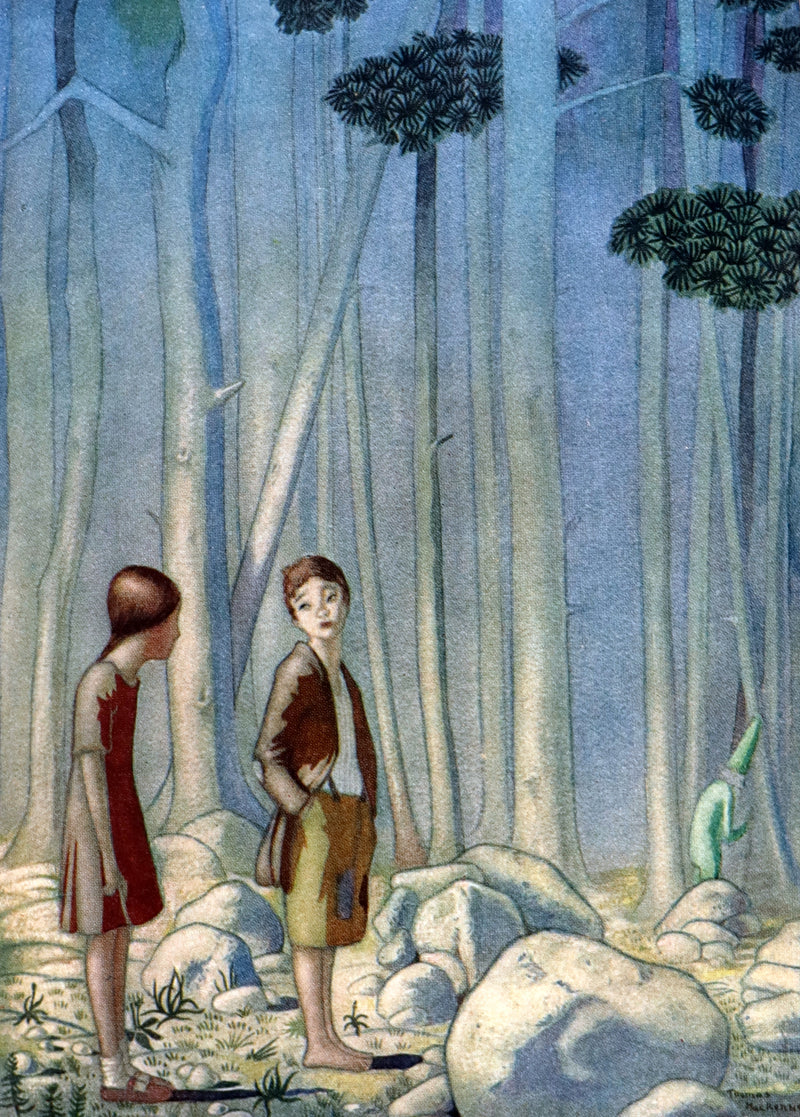 1926 Rare Book bound by Bayntun - The Crock of Gold by James Stephen & illustrated by Thomas Mackenzie.