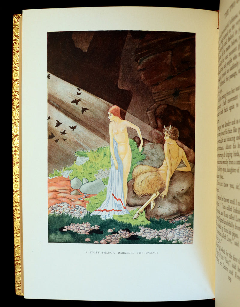 1926 Rare Book bound by Bayntun - The Crock of Gold by James Stephen & illustrated by Thomas Mackenzie.