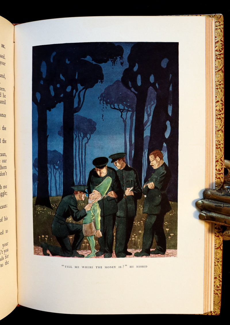 1926 Rare Book bound by Bayntun - The Crock of Gold by James Stephen & illustrated by Thomas Mackenzie.