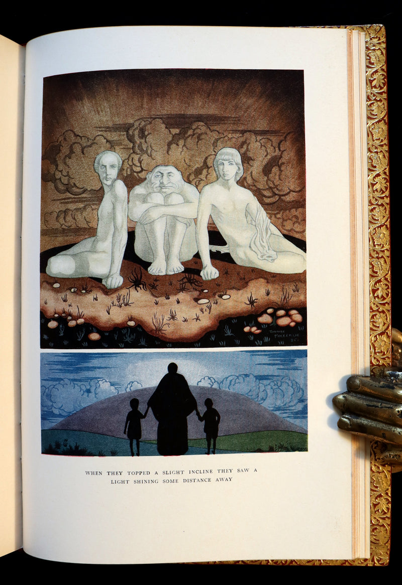 1926 Rare Book bound by Bayntun - The Crock of Gold by James Stephen & illustrated by Thomas Mackenzie.