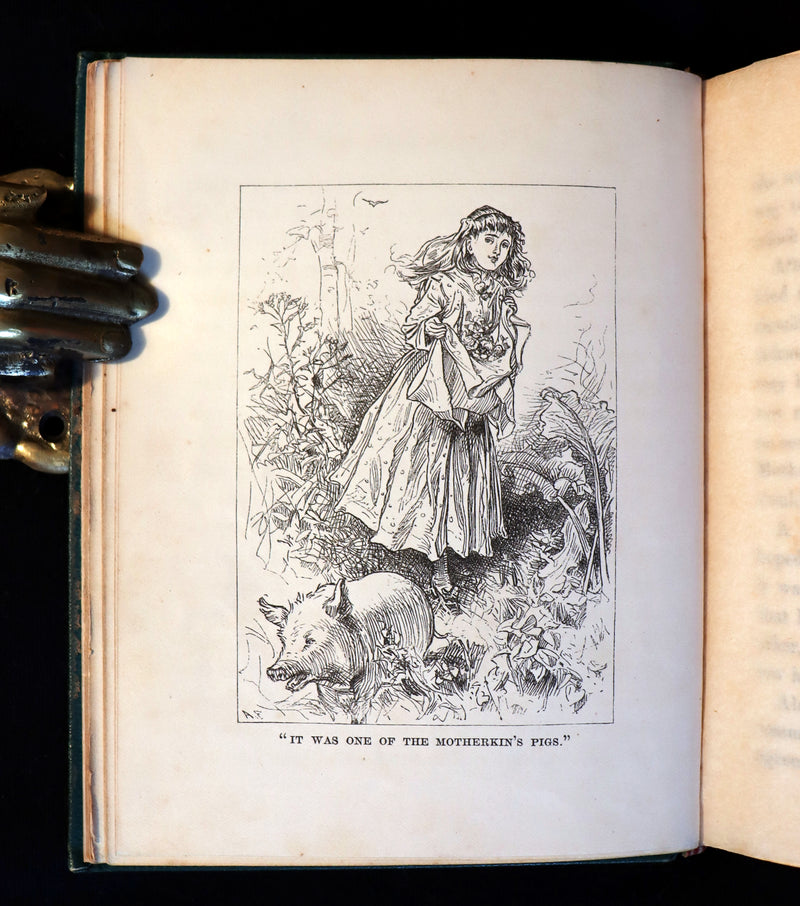 1880 Rare Victorian Book - The Princess Idleways a Fairy Story by Mrs. W. J. Hays. Illustrated.