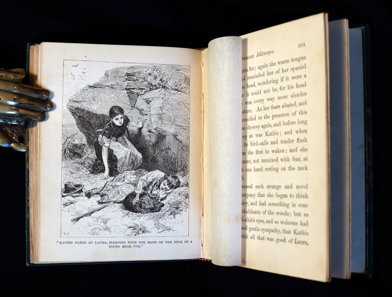 1880 Rare Victorian Book - The Princess Idleways a Fairy Story by Mrs. W. J. Hays. Illustrated.