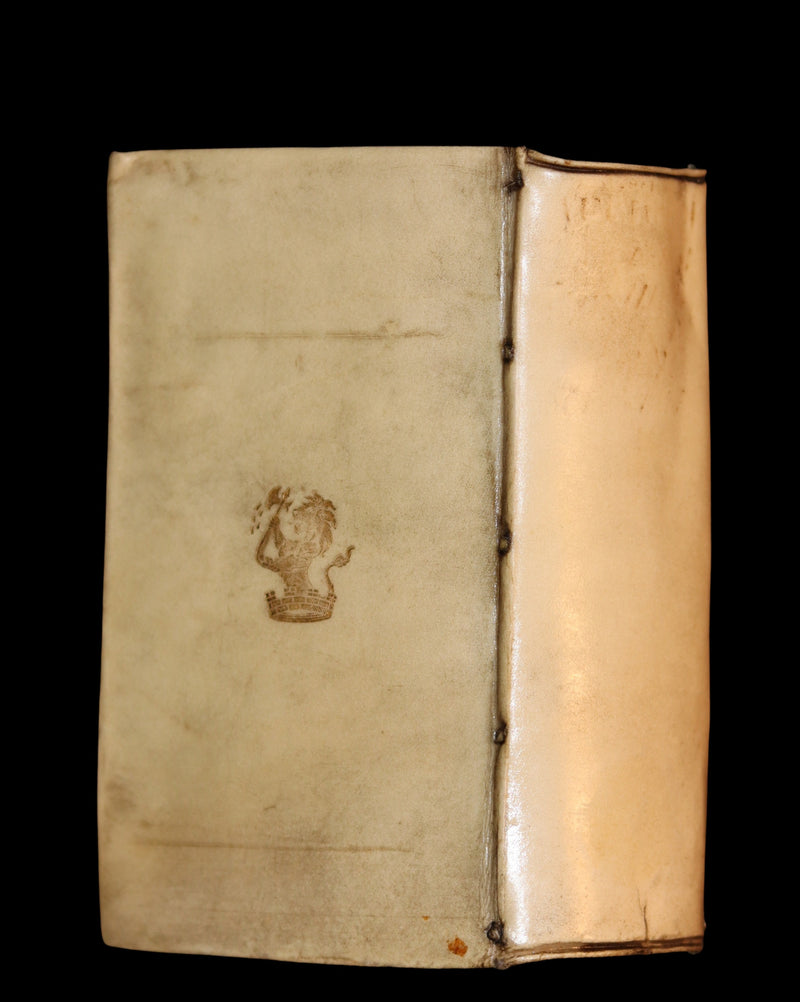 1644 Rare Latin Vellum Book - VEGETIUS on ROMAN WARFARE & POLYBIUS Military Organization.