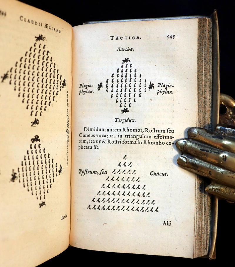 1644 Rare Latin Vellum Book - VEGETIUS on ROMAN WARFARE & POLYBIUS Military Organization.