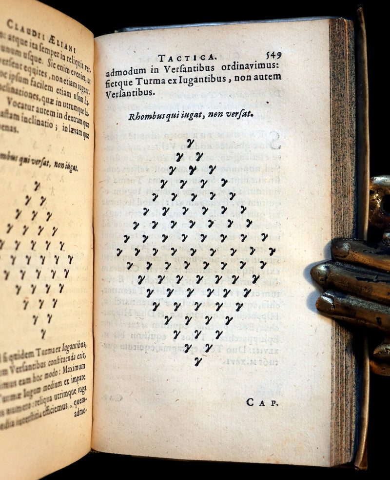 1644 Rare Latin Vellum Book - VEGETIUS on ROMAN WARFARE & POLYBIUS Military Organization.