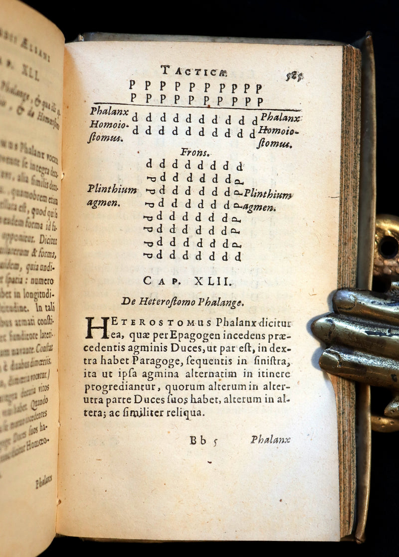 1644 Rare Latin Vellum Book - VEGETIUS on ROMAN WARFARE & POLYBIUS Military Organization.