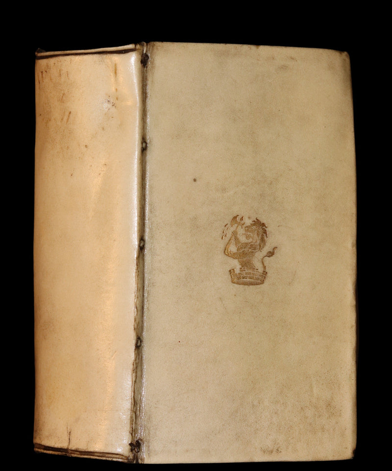 1644 Rare Latin Vellum Book - VEGETIUS on ROMAN WARFARE & POLYBIUS Military Organization.