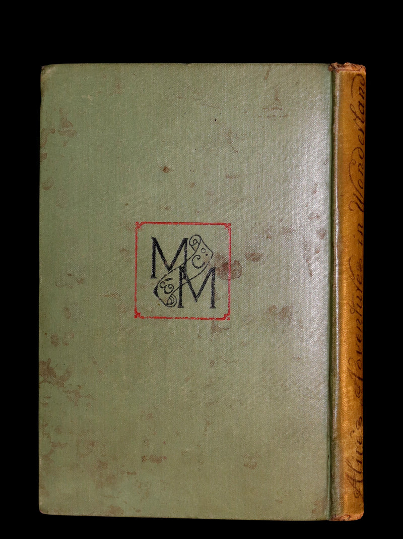 1897 Rare Victorian Book - Alice's Adventures in Wonderland by Lewis Carroll illustrated by John Tenniel.