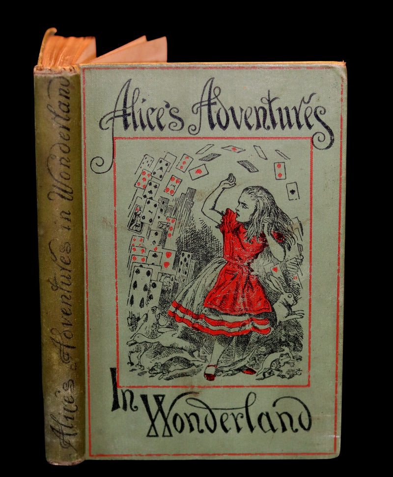 1897 Rare Victorian Book - Alice's Adventures in Wonderland by Lewis Carroll illustrated by John Tenniel.
