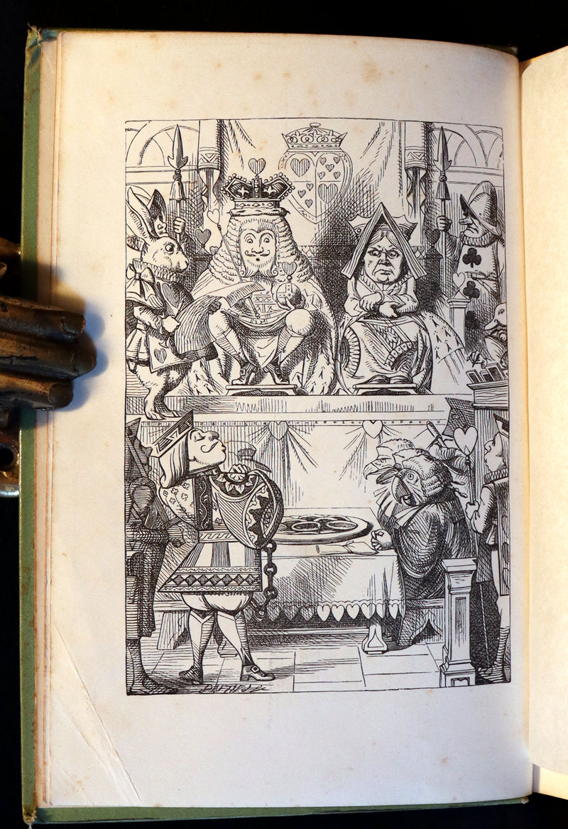 1897 Rare Victorian Book - Alice's Adventures in Wonderland by Lewis Carroll illustrated by John Tenniel.