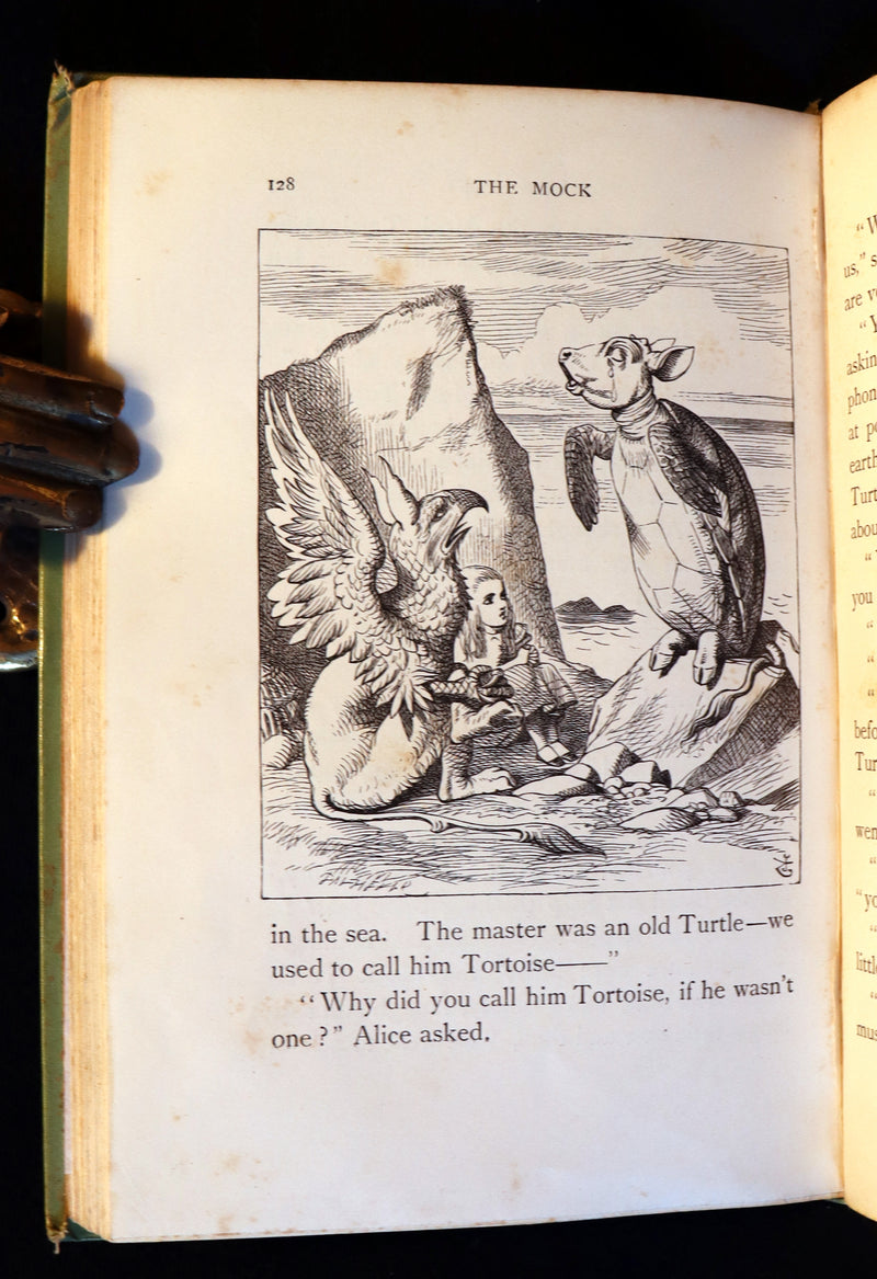 1897 Rare Victorian Book - Alice's Adventures in Wonderland by Lewis Carroll illustrated by John Tenniel.