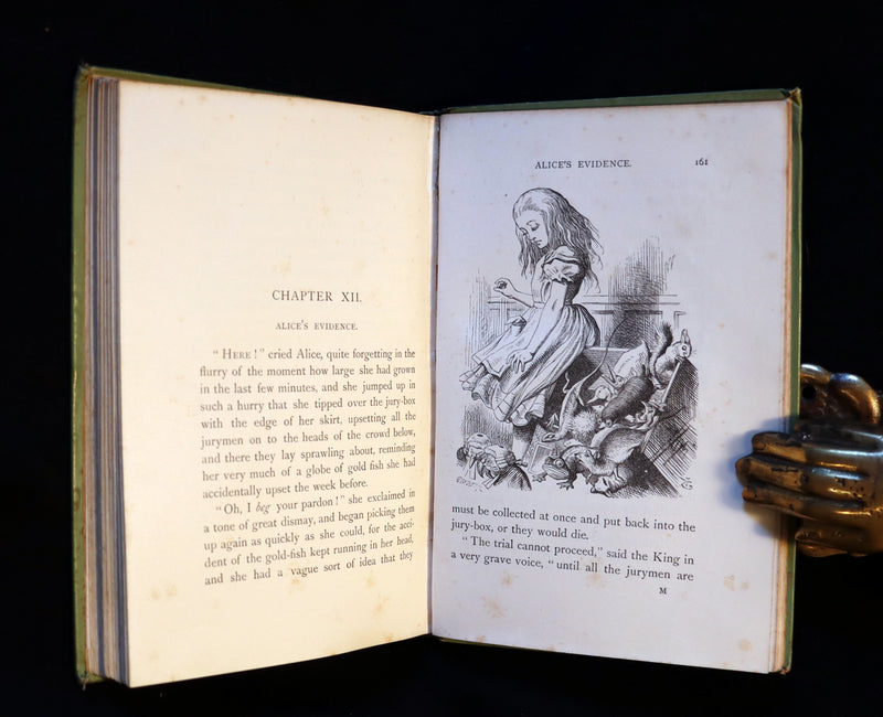 1897 Rare Victorian Book - Alice's Adventures in Wonderland by Lewis Carroll illustrated by John Tenniel.