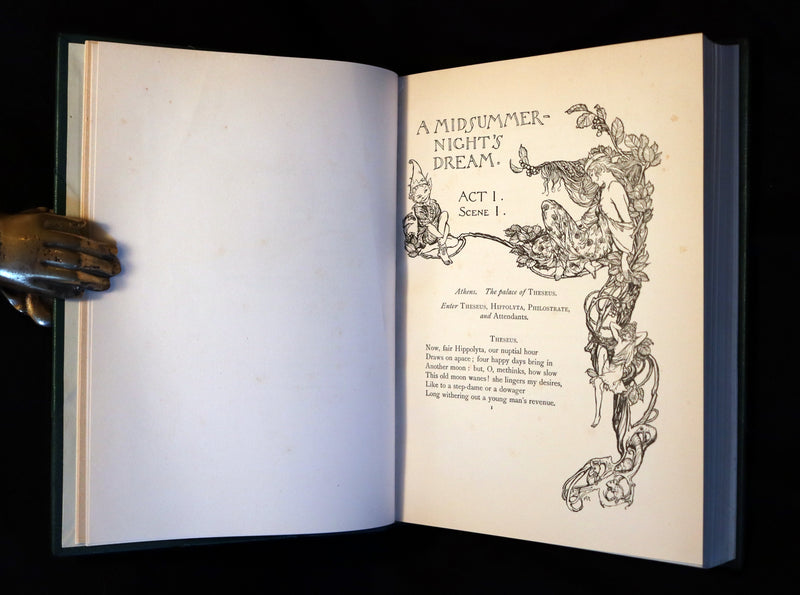 1908 Rare Book - Shakespeare's Midsummer Night's Dream. First Edition illustrated by Rackham.