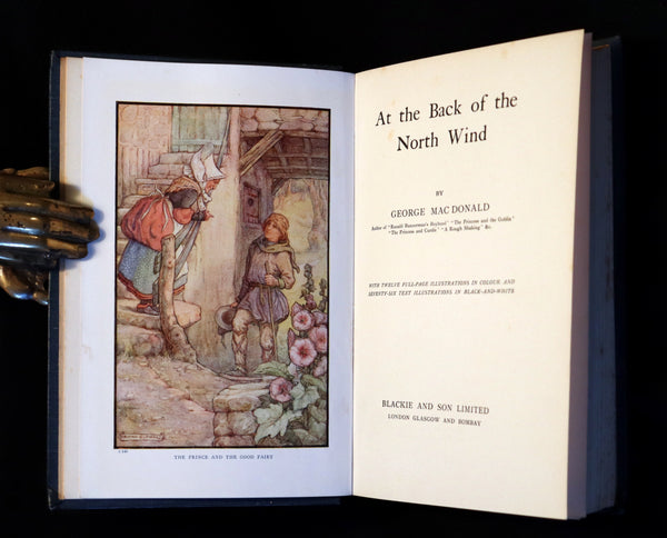 1911 Rare Book - AT THE BACK OF THE NORTH WIND by George MacDonald & Illustrated by Frank C. Pape.