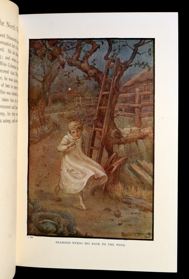 1911 Rare Book - AT THE BACK OF THE NORTH WIND by George MacDonald & Illustrated by Frank C. Pape.