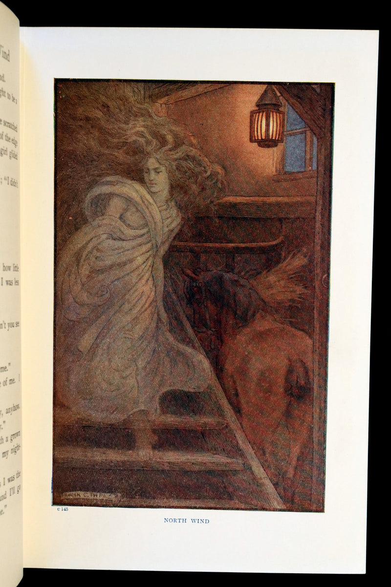 1911 Rare Book - AT THE BACK OF THE NORTH WIND by George MacDonald & Illustrated by Frank C. Pape.