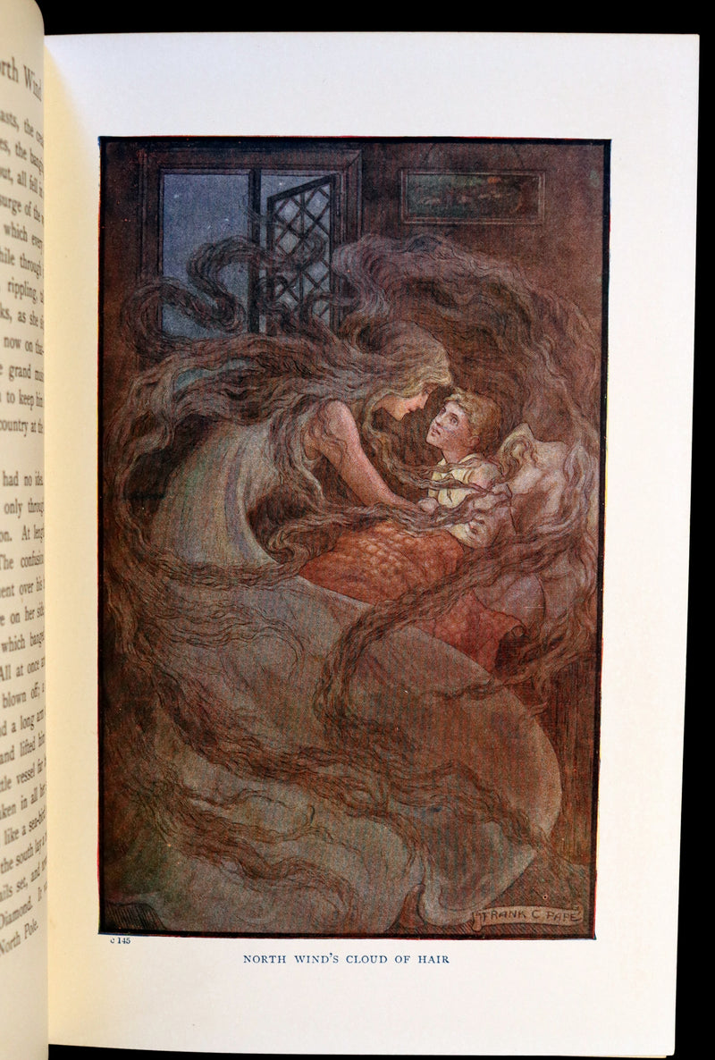 1911 Rare Book - AT THE BACK OF THE NORTH WIND by George MacDonald & Illustrated by Frank C. Pape.