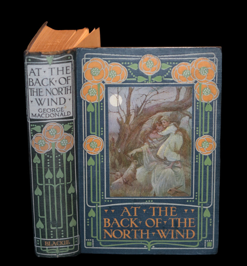 1911 Rare Book - AT THE BACK OF THE NORTH WIND by George MacDonald & Illustrated by Frank C. Pape.
