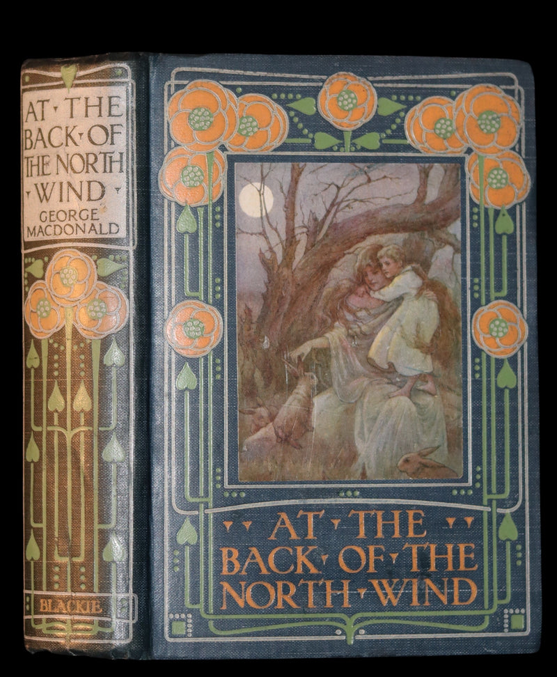 1911 Rare Book - AT THE BACK OF THE NORTH WIND by George MacDonald & Illustrated by Frank C. Pape.