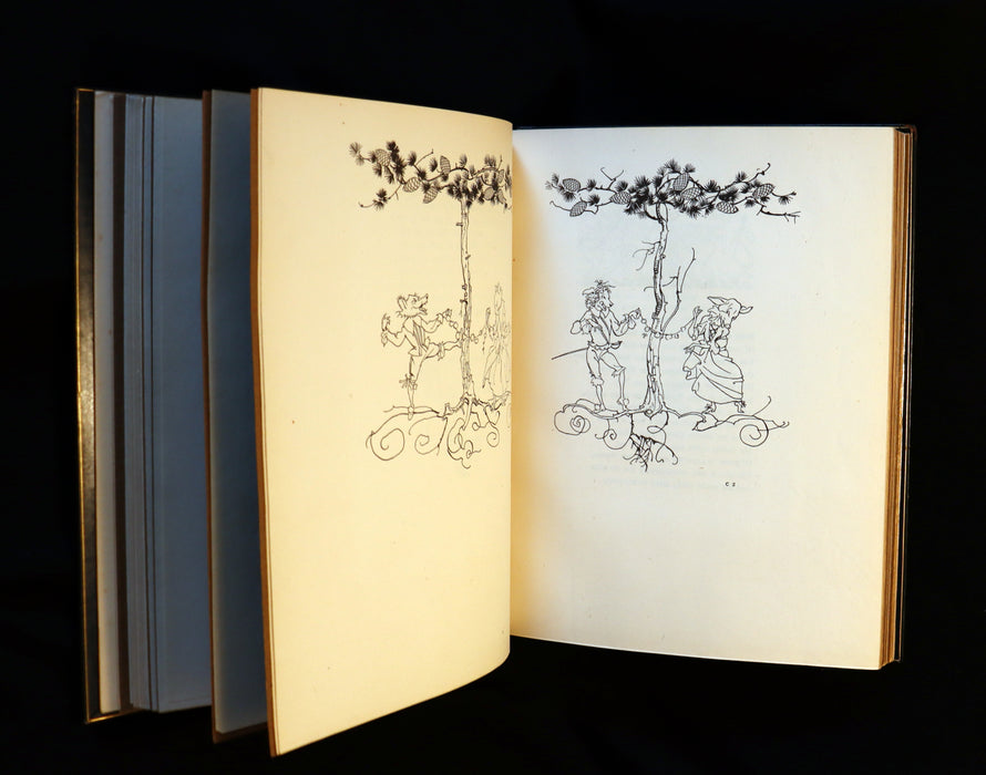 1921 Rare Limited Book Signed by Rackham - John Milton's COMUS in a beautiful Sangorski binding.