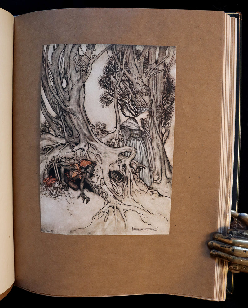 1921 Rare Limited Book Signed by Rackham - John Milton's COMUS in a beautiful Sangorski binding.