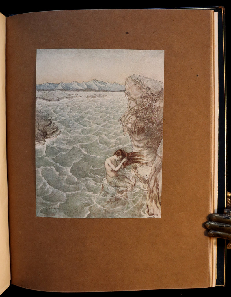 1921 Rare Limited Book Signed by Rackham - John Milton's COMUS in a beautiful Sangorski binding.