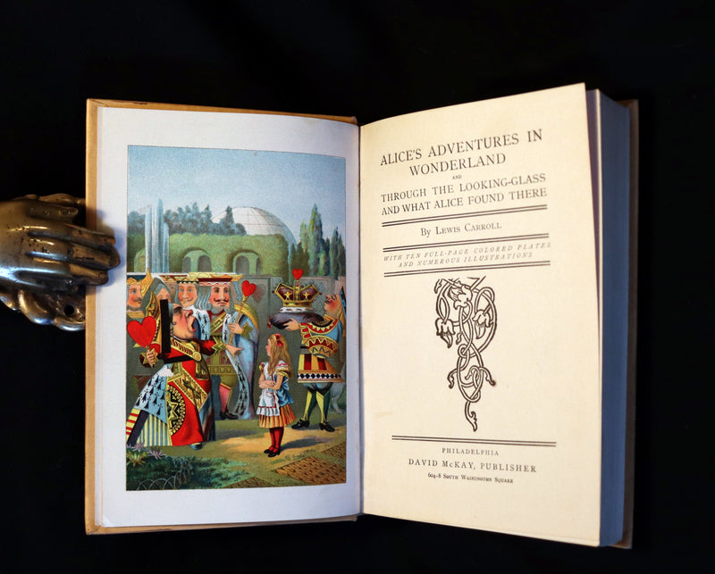1912 Scarce McKay color Edition - Alice's Adventures in Wonderland & Through the Looking-Glass.