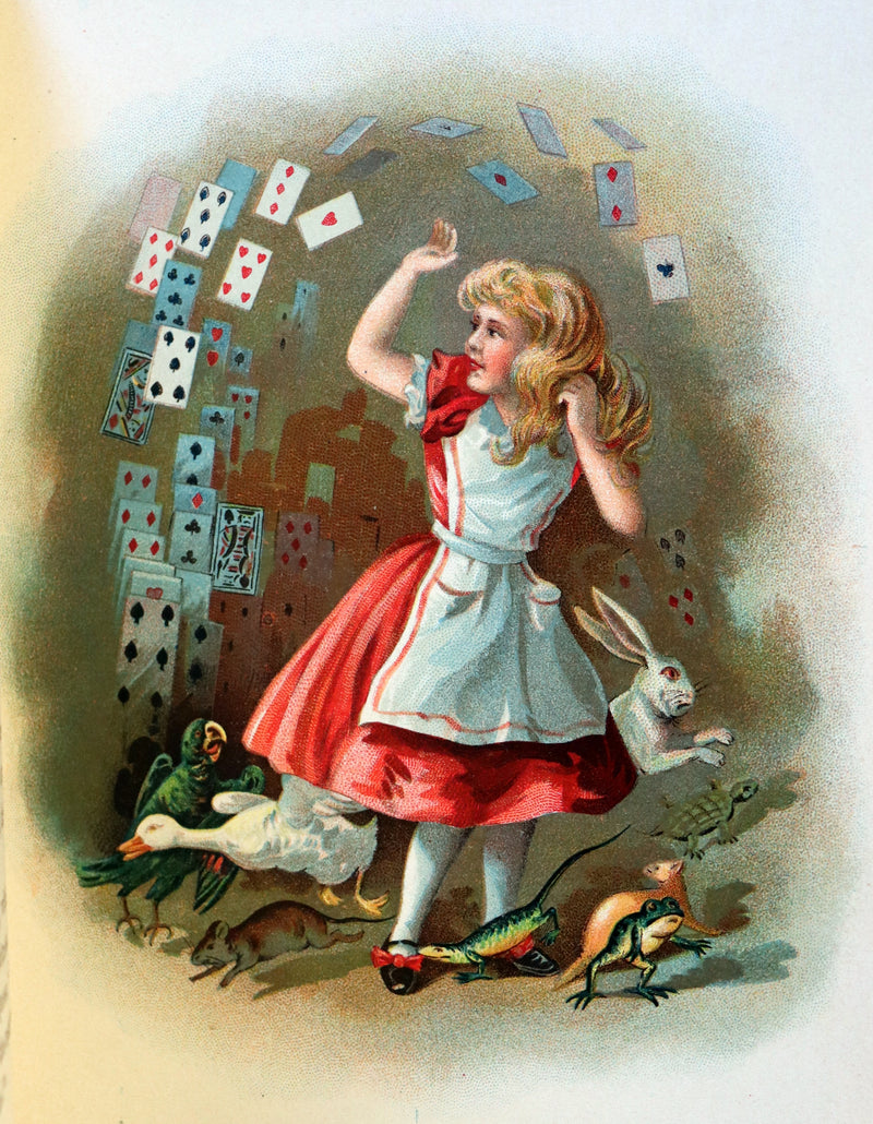 1912 Scarce McKay color Edition - Alice's Adventures in Wonderland & Through the Looking-Glass.