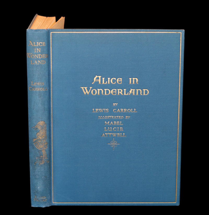1920 Scarce Book - ALICE in Wonderland color illustrated by Mabel Lucie Attwell.