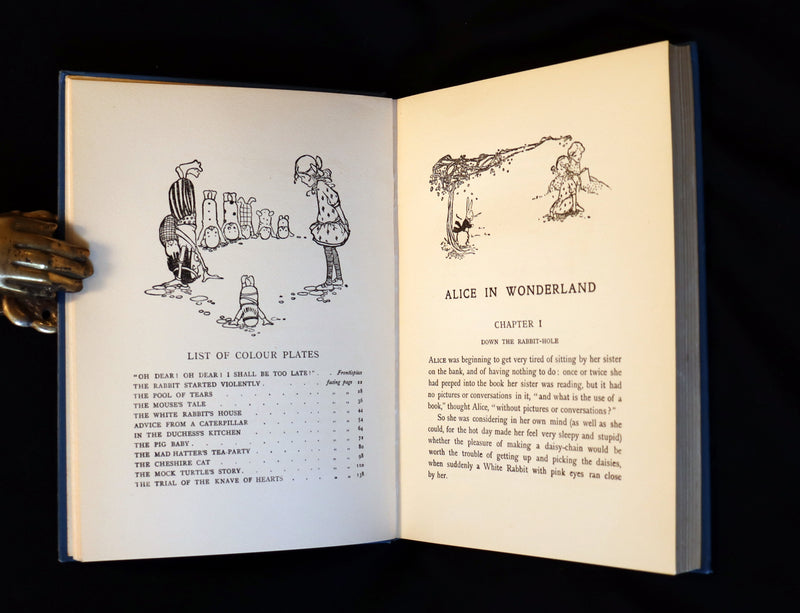 1920 Scarce Book - ALICE in Wonderland color illustrated by Mabel Lucie Attwell.