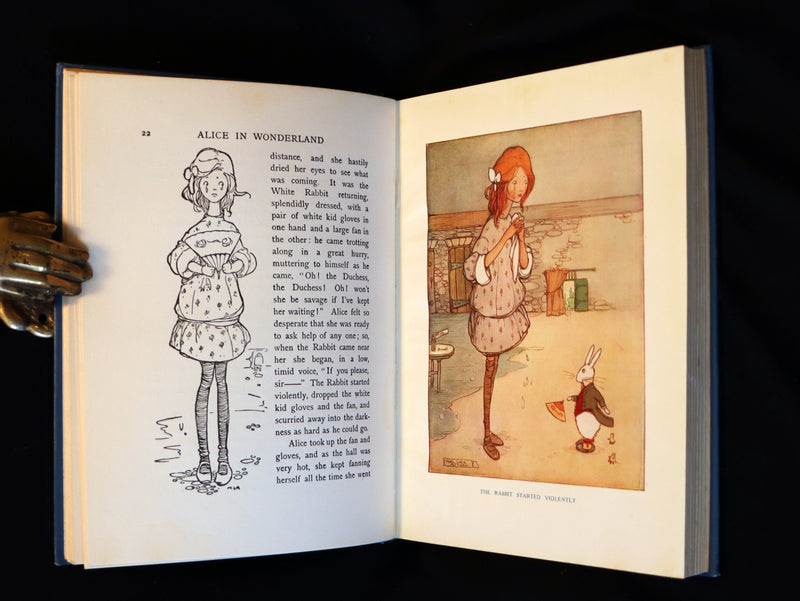 1920 Scarce Book - ALICE in Wonderland color illustrated by Mabel Lucie Attwell.