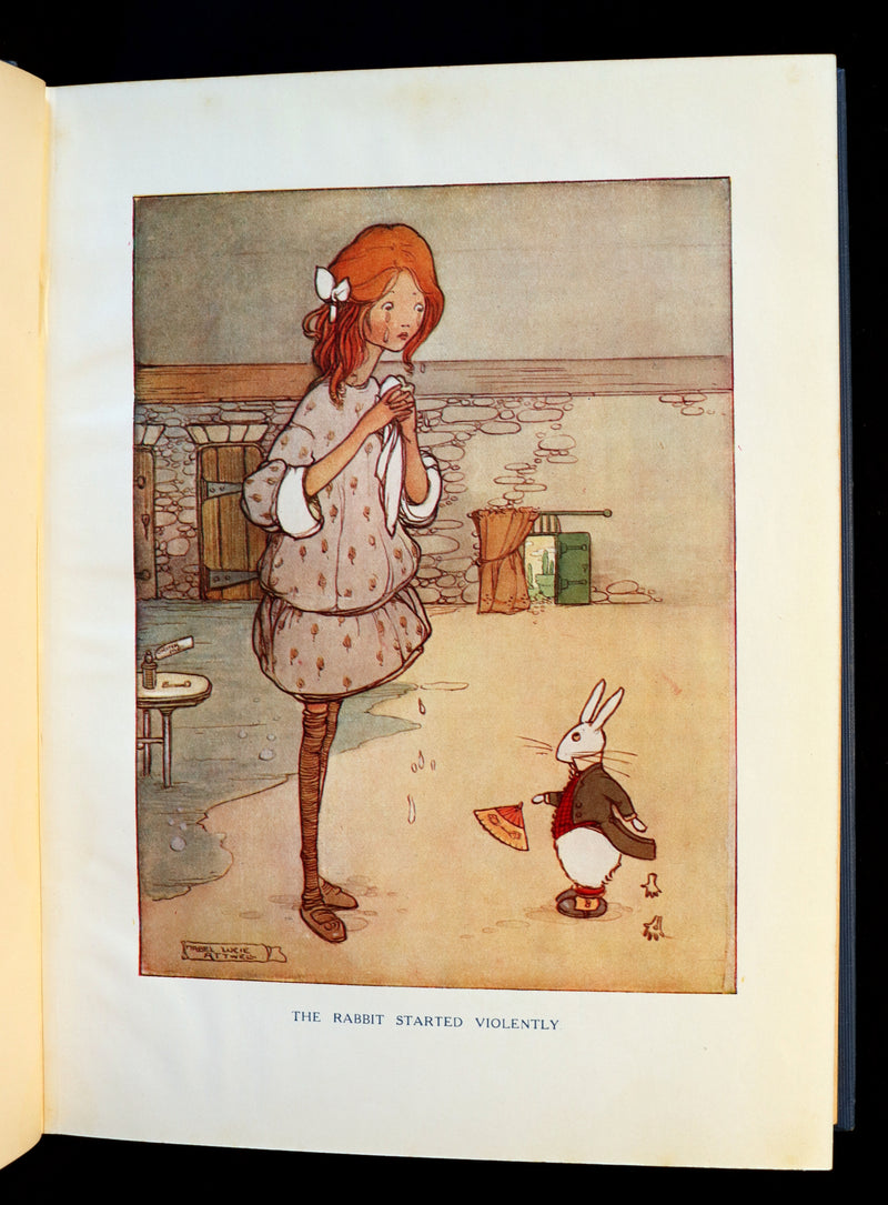 1920 Scarce Book - ALICE in Wonderland color illustrated by Mabel Lucie Attwell.