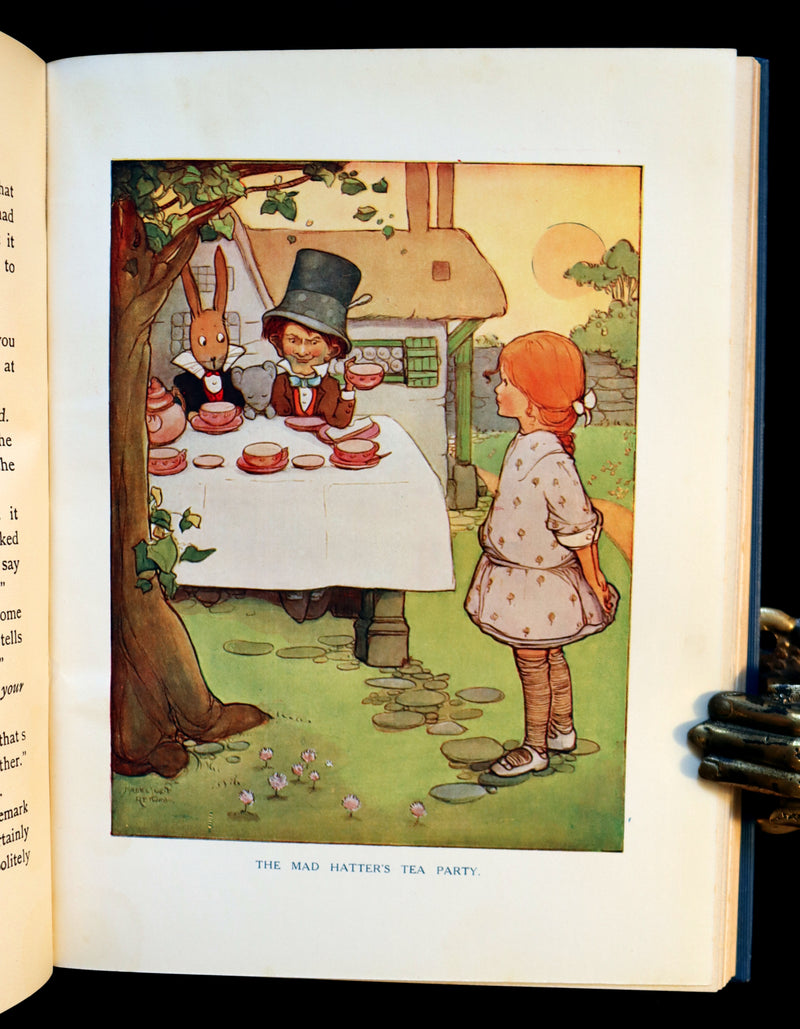 1920 Scarce Book - ALICE in Wonderland color illustrated by Mabel Lucie Attwell.