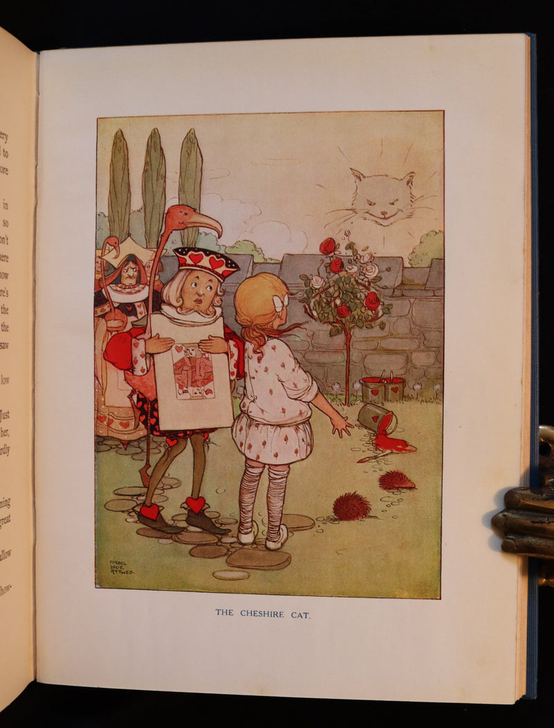 1920 Scarce Book - ALICE in Wonderland color illustrated by Mabel Lucie Attwell.