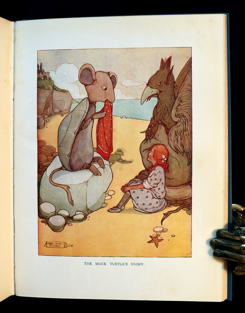1920 Scarce Book - ALICE in Wonderland color illustrated by Mabel Lucie Attwell.