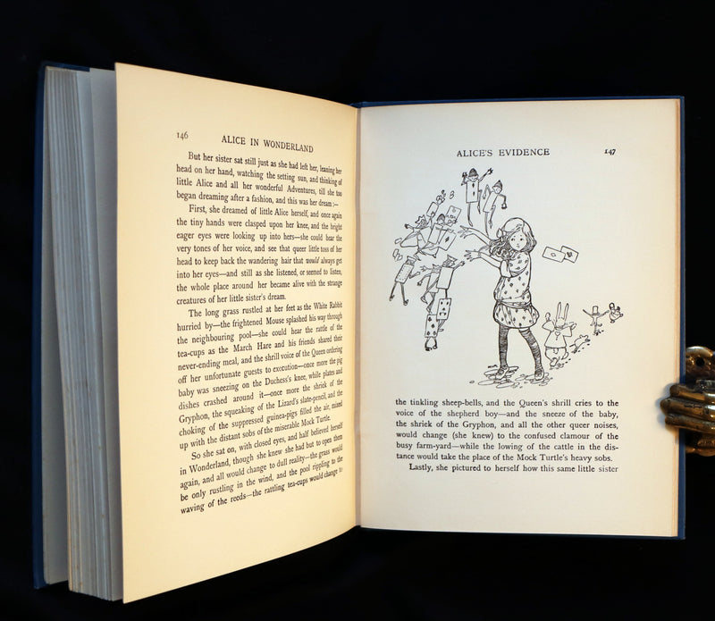 1920 Scarce Book - ALICE in Wonderland color illustrated by Mabel Lucie Attwell.