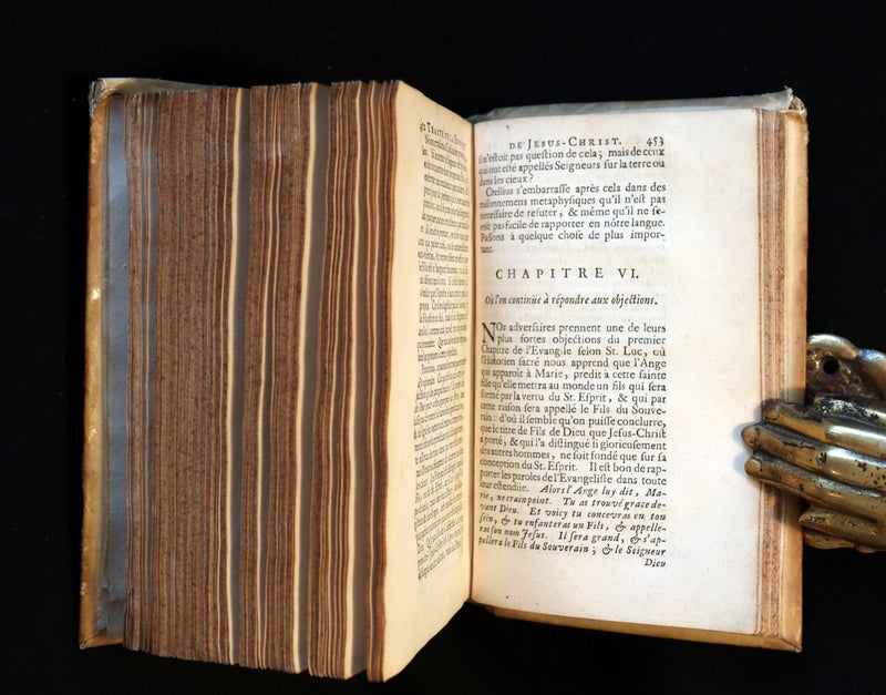 1690 Scarce French Vellum Book - Treatise on the divinity of Our Lord Jesus Christ by Jacques Abbadie.