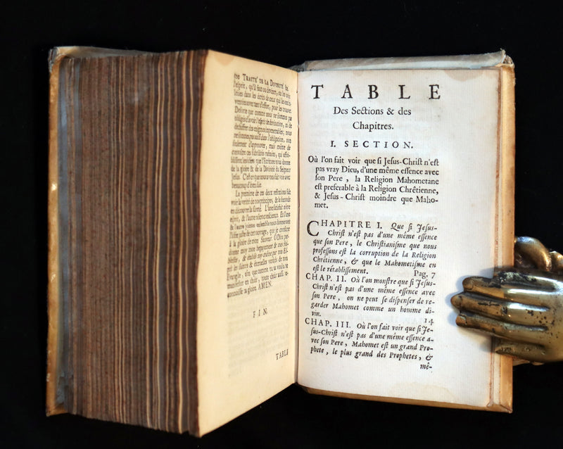 1690 Scarce French Vellum Book - Treatise on the divinity of Our Lord Jesus Christ by Jacques Abbadie.