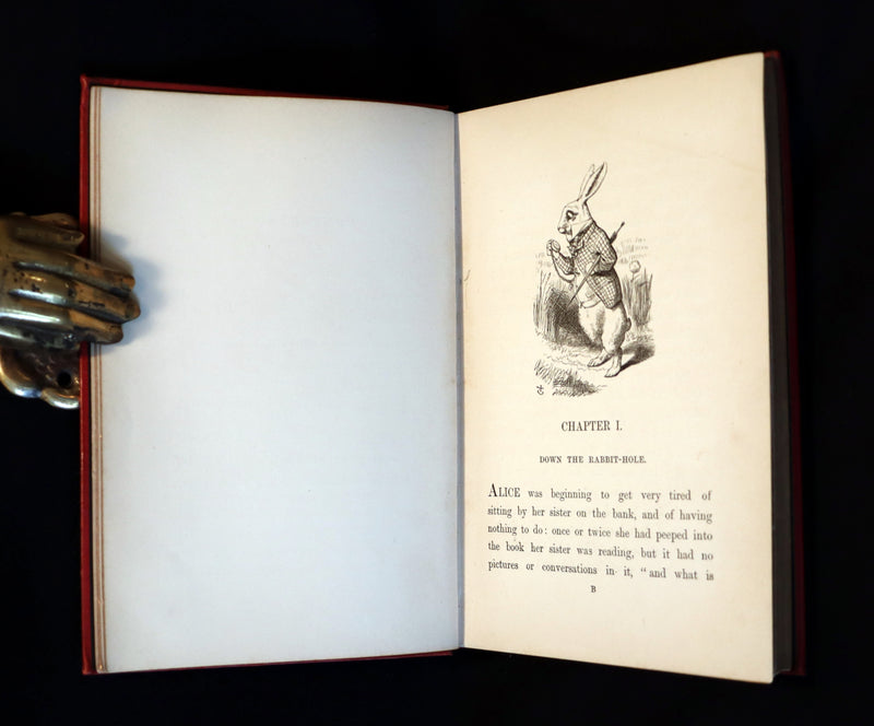 1891 Rare Victorian Book - Alice's Adventures in Wonderland by Lewis Carroll.