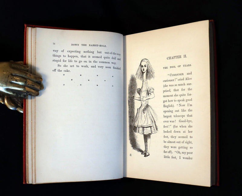 1891 Rare Victorian Book - Alice's Adventures in Wonderland by Lewis Carroll.