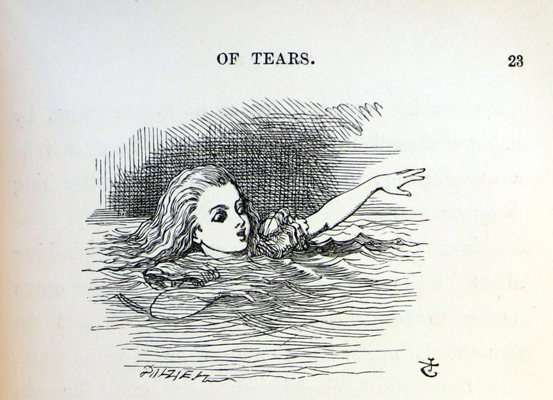 1891 Rare Victorian Book - Alice's Adventures in Wonderland by Lewis Carroll.