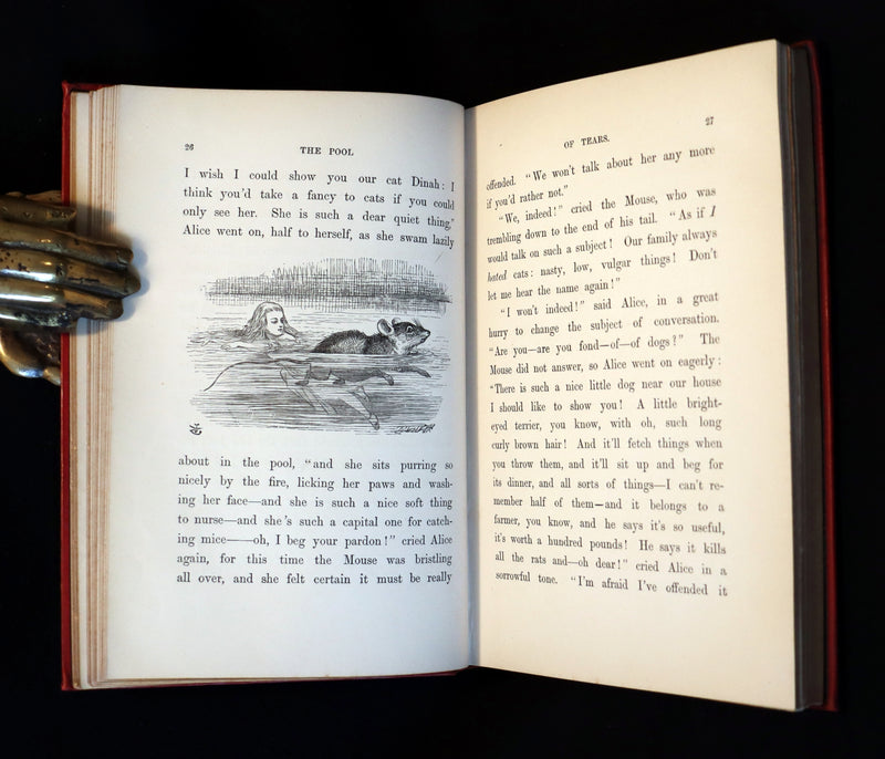 1891 Rare Victorian Book - Alice's Adventures in Wonderland by Lewis Carroll.