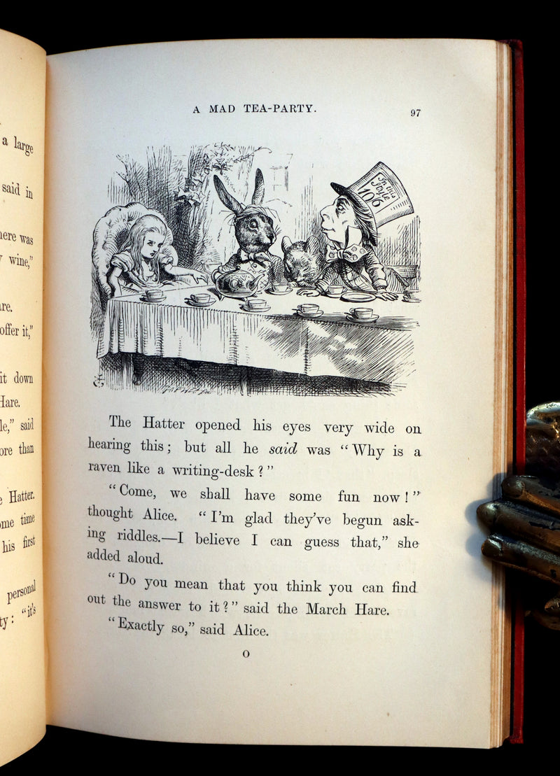 1891 Rare Victorian Book - Alice's Adventures in Wonderland by Lewis Carroll.