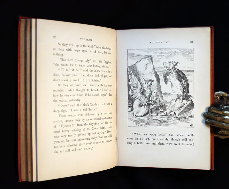 1891 Rare Victorian Book - Alice's Adventures in Wonderland by Lewis Carroll.