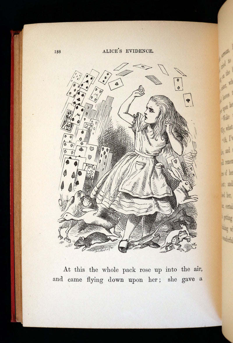 1891 Rare Victorian Book - Alice's Adventures in Wonderland by Lewis Carroll.