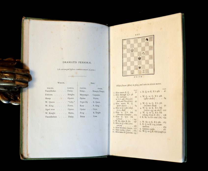 1898 Rare Victorian Book - Through the Looking Glass, and What Alice Found There by Lewis Carroll.