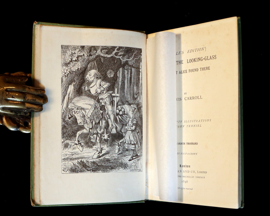 1898 Rare Victorian Book - Through the Looking Glass, and What Alice Found There by Lewis Carroll.