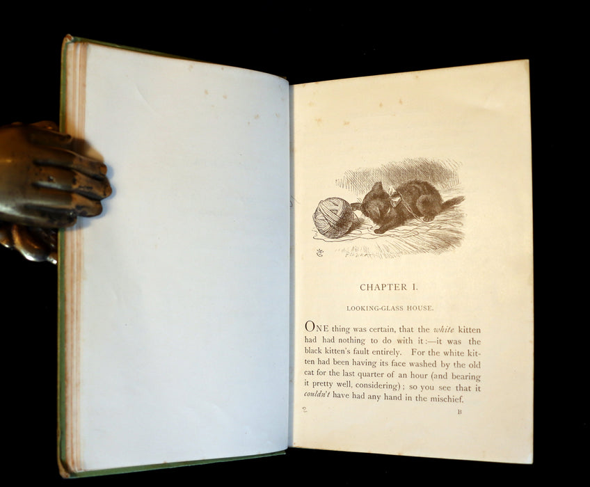 1898 Rare Victorian Book - Through the Looking Glass, and What Alice Found There by Lewis Carroll.